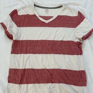 striped vneck